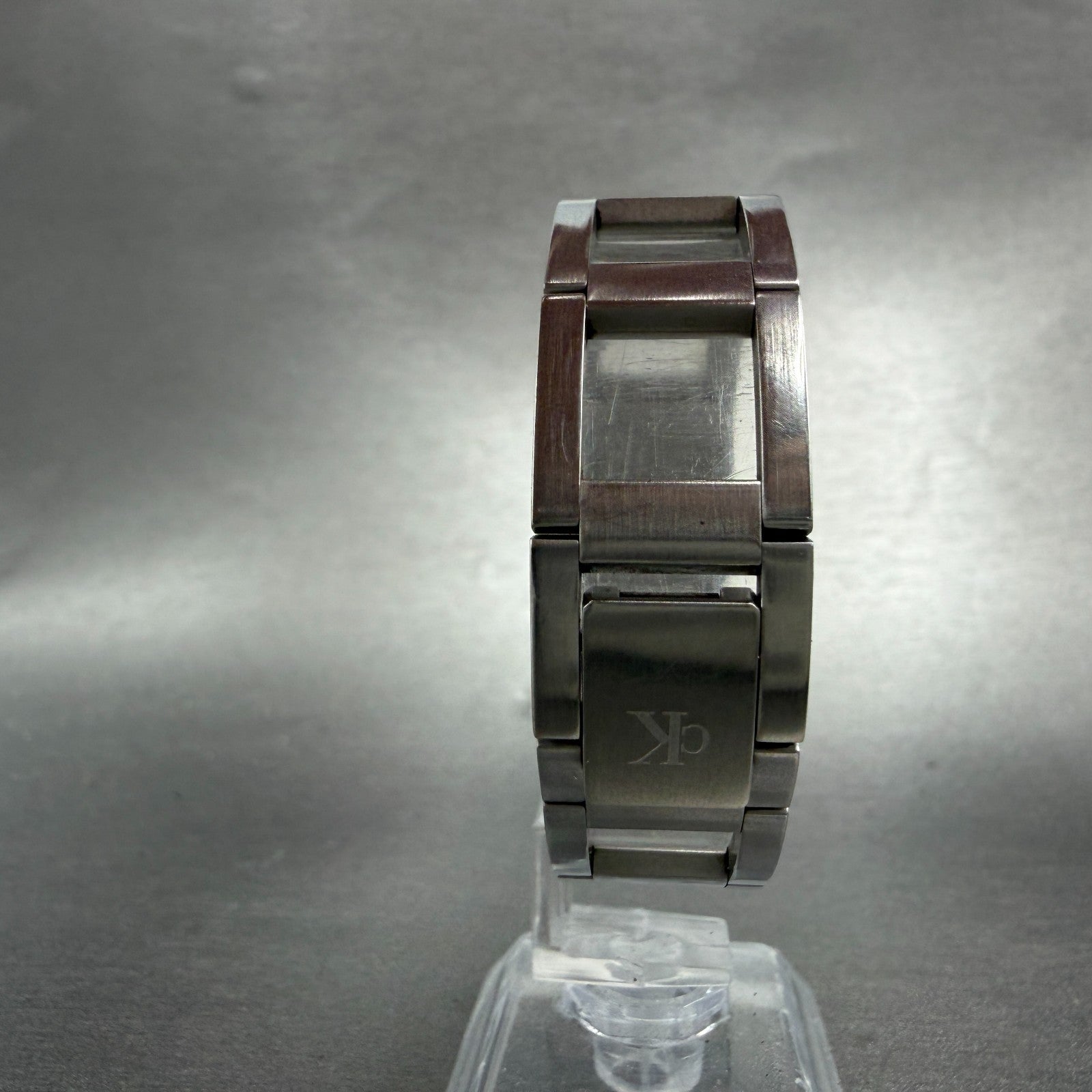 Calvin Klein Tank Watch Women 17mm White Dial Steel Rectangle K4111 New Battery7