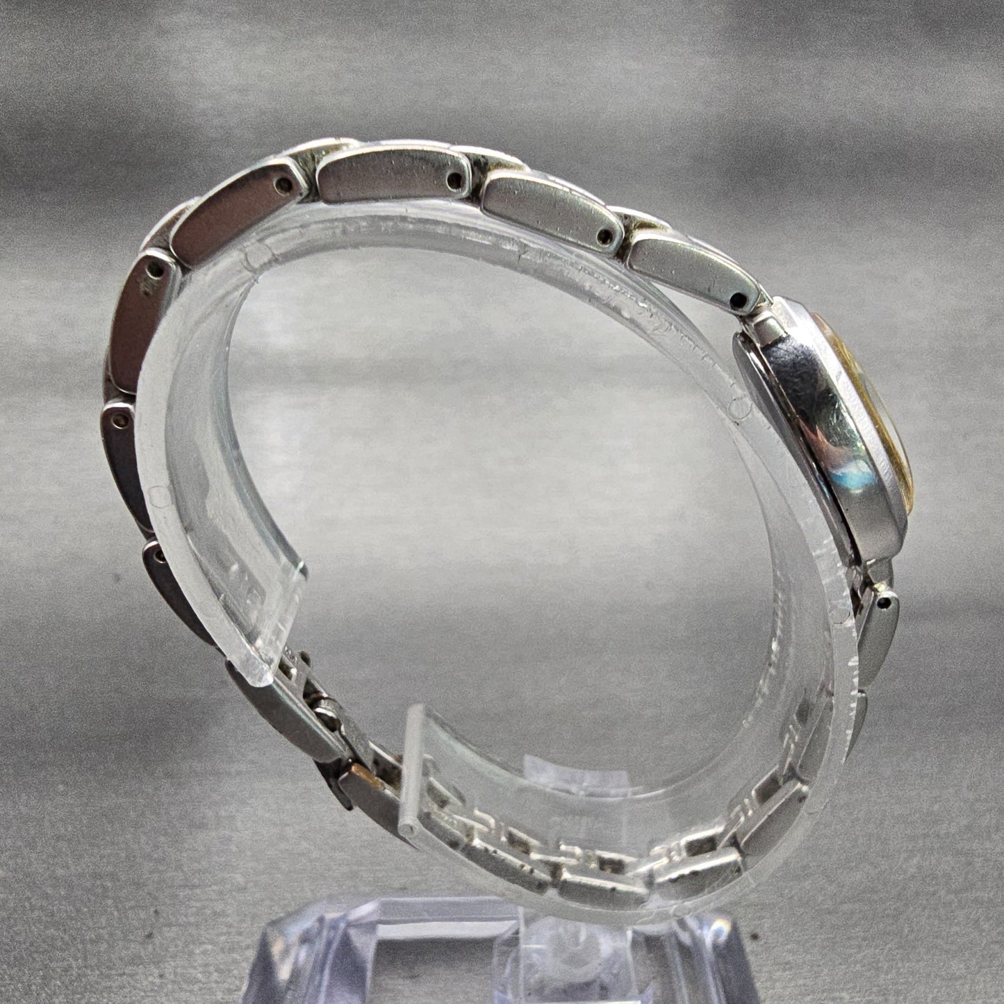 Seiko Tisse Watch Women 13mm Silver Dial Silver Tone Oval 1E20-3B40 New Battery8