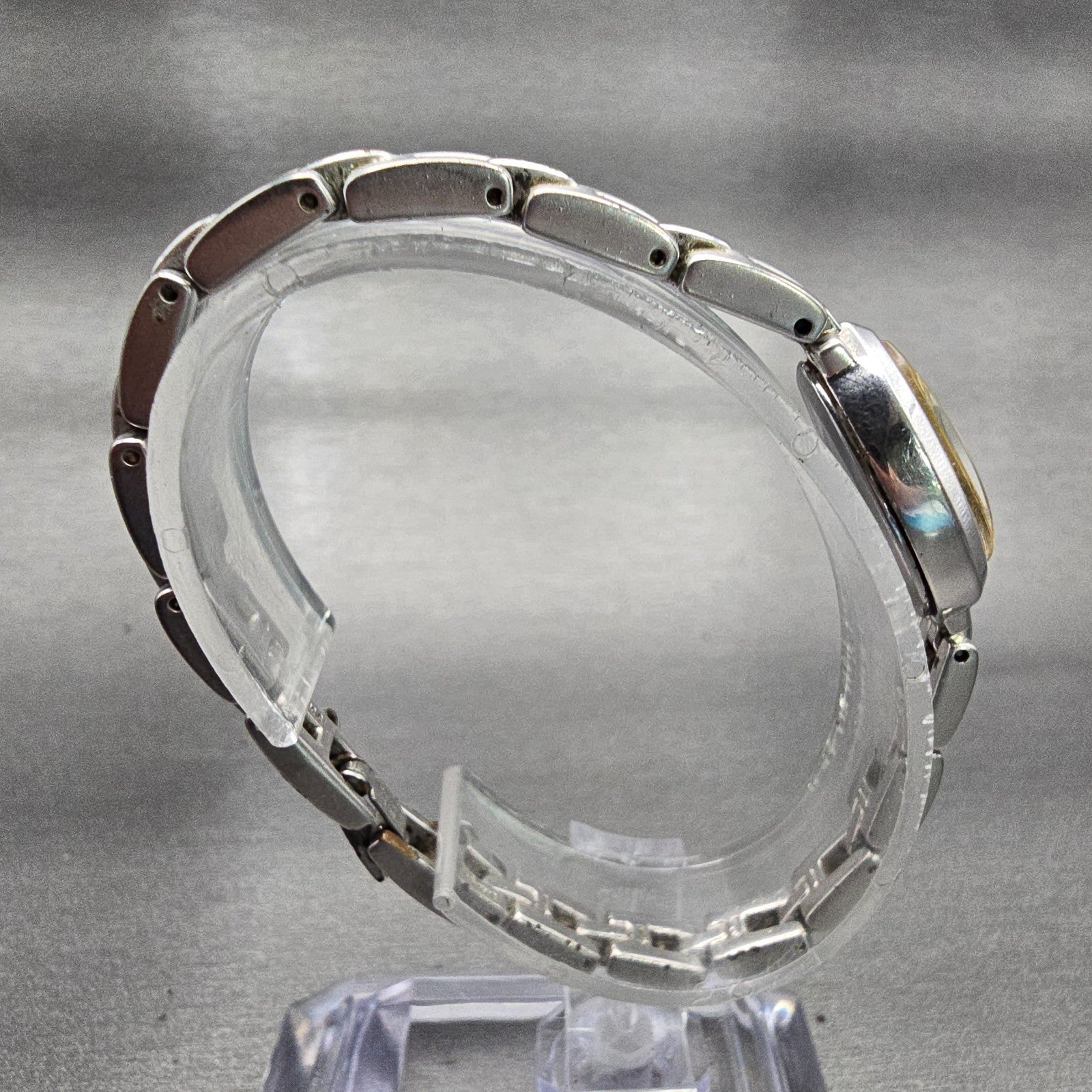 Seiko Tisse Watch Women 13mm Silver Dial Silver Tone Oval 1E20-3B40 New Battery8