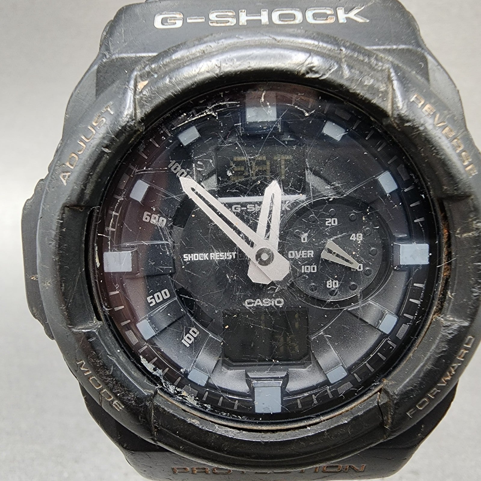 Casio GShock GA150 Watch Men 53mm Black Analog Digital Alarm Chrono New Batt1