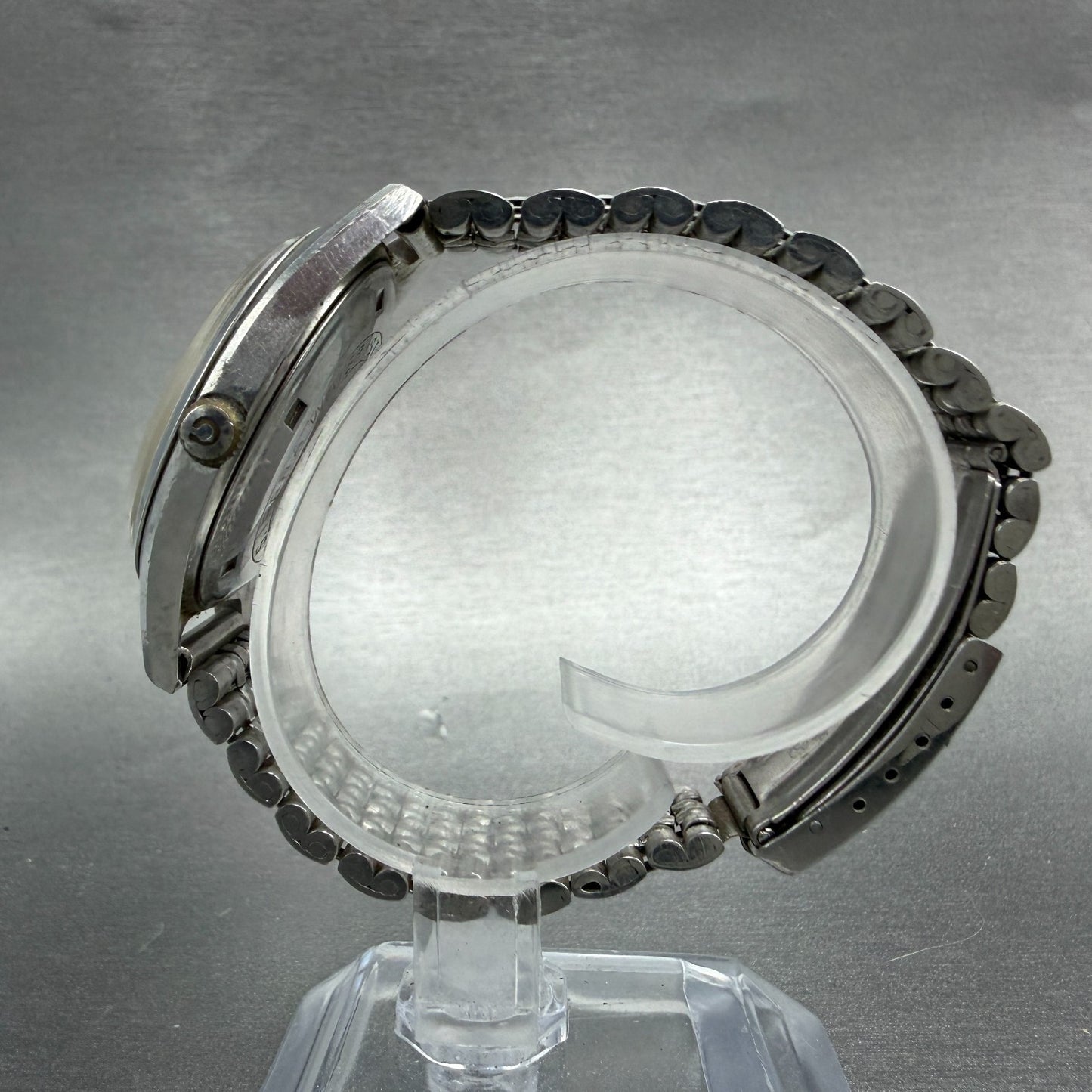 Citizen Seven Star Watch Men 36mm White Dial Silver Tone Daydate Automatic READ!6