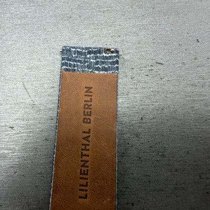 Lilienthal berlin Leather Watch band 20mm Blue White Two Piece7