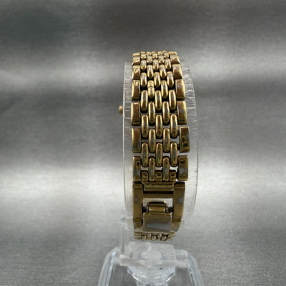 Seiko Watch Women 19mm White Dial Gold Tone Round V401-0289 New Battery Vintage7
