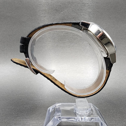 Nixon Kensington Watch Women 37mm Black Dial Silver Tone Round New Battery8