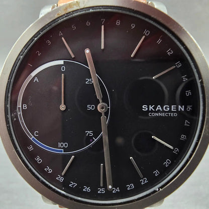 Skagen Connected Watch Men 42mm Gray Dial Silver Tone SKT1104 New Battery1