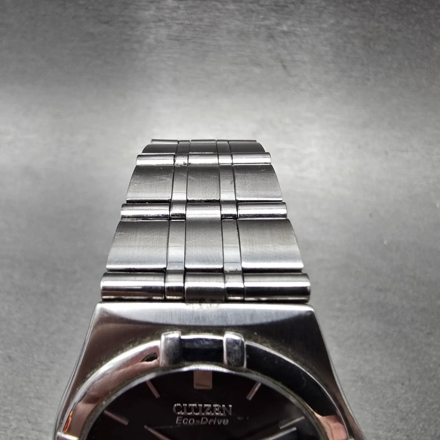 Citizen Eco-Drive Watch Men 36mm Black Dial Silver Date Round E110-H26604 Runs5