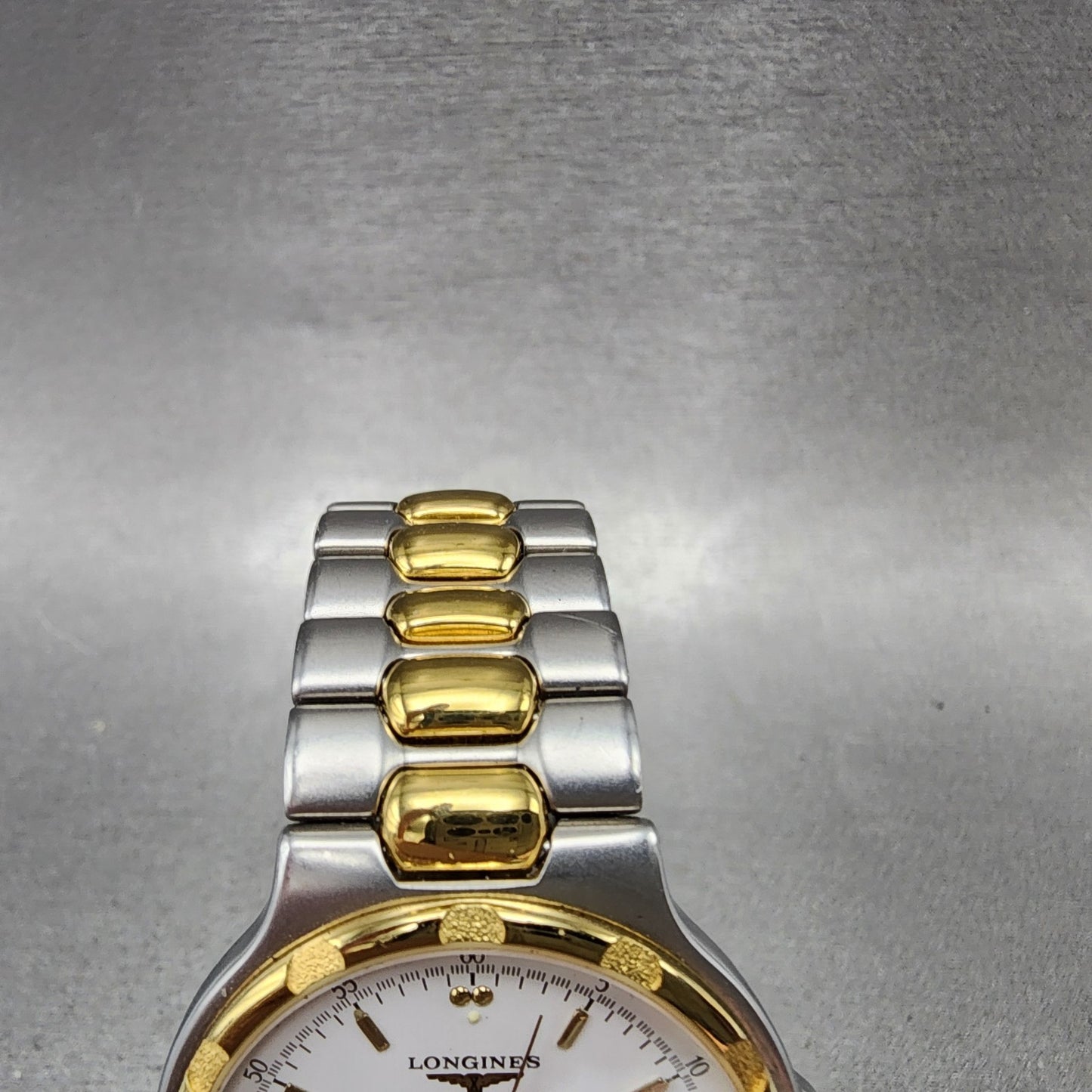 Longines Conquest VHP Watch Men 35mm White Dial Two Tone Date Round New Battery4