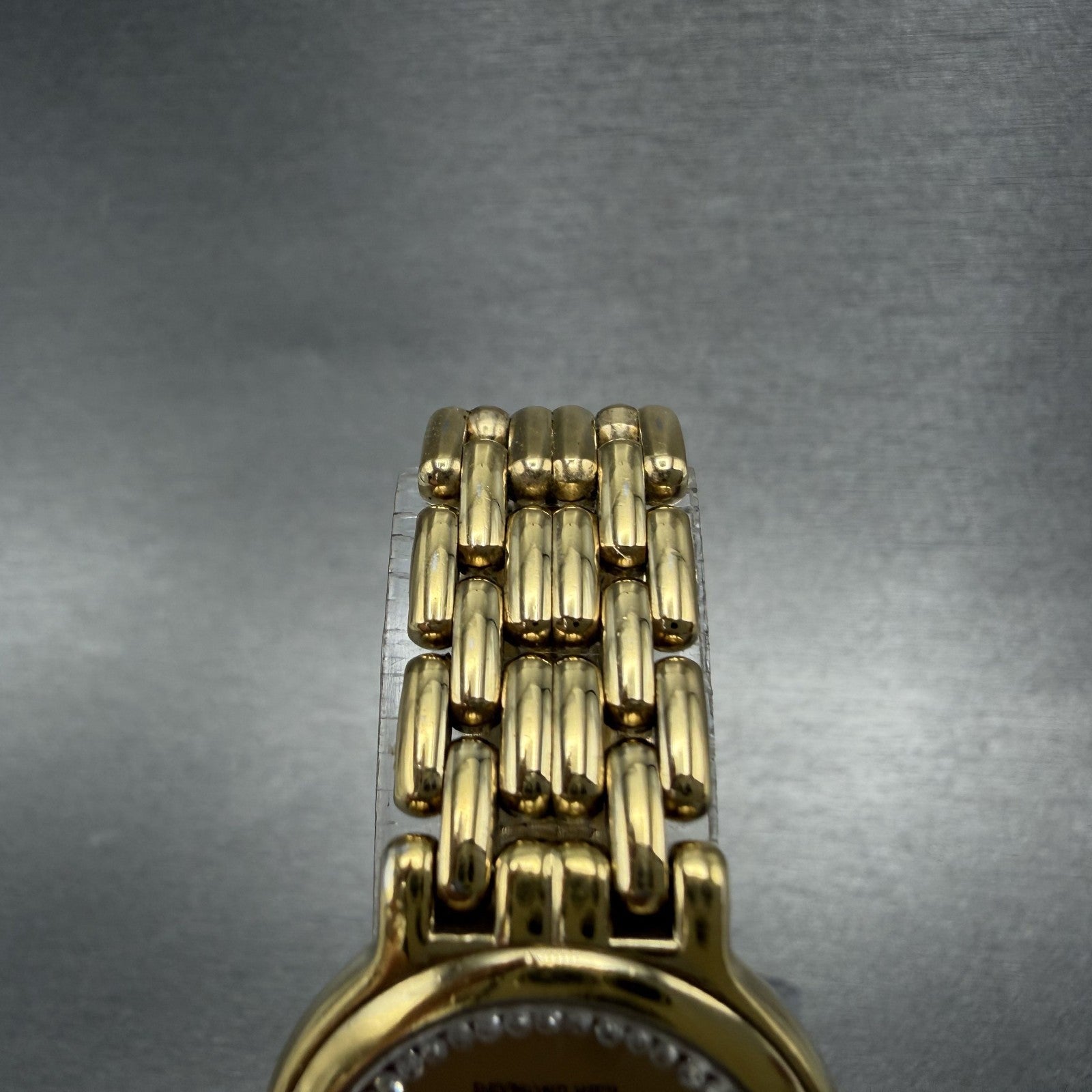 Raymond Weil Watch Women 24mm Champagne Dial Gold Plated Date Round 9946 New Bat4