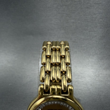 Raymond Weil Watch Women 24mm Champagne Dial Gold Plated Date Round 9946 New Bat4