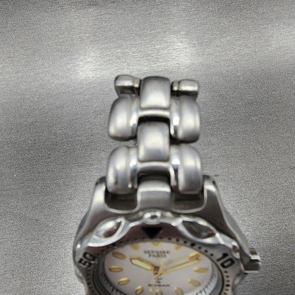 Seiko ALBA Sefaire Dive Watch Men 38mm White Dial Steel Round V7011Y50 New Batt4