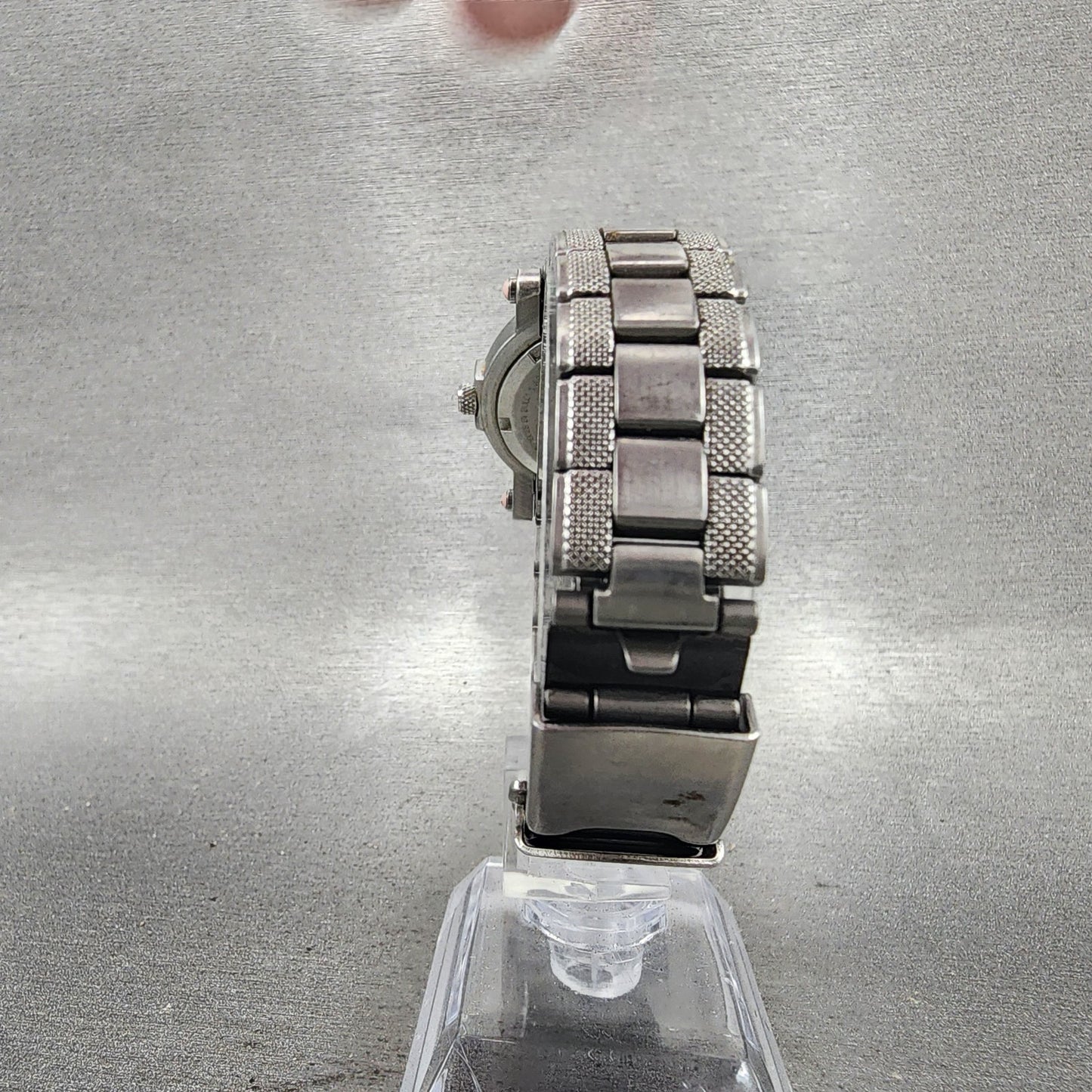Bulova Harley Davidson Watch Women 28mm Pink Dial Silver Tone 76L144 New Battery7