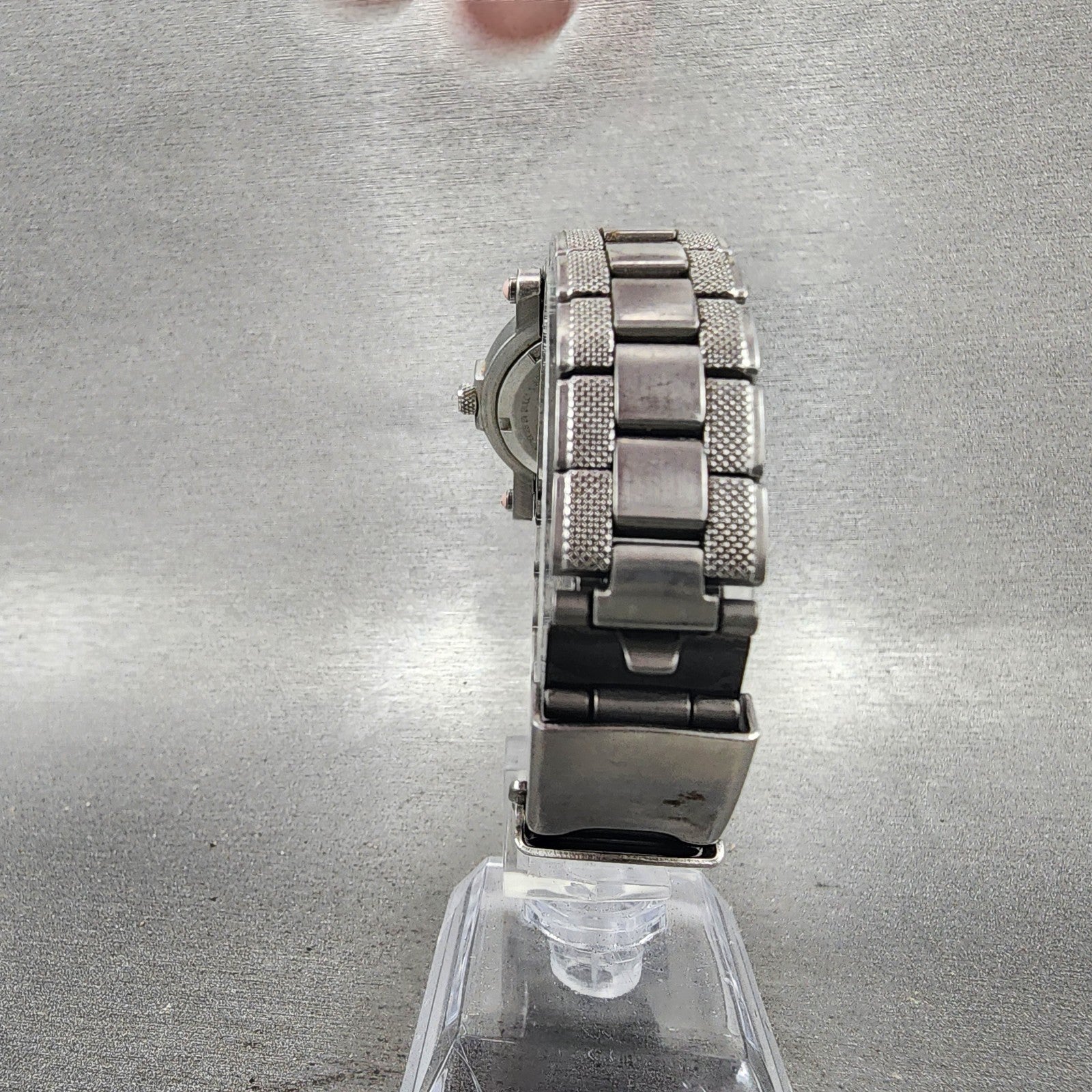 Bulova Harley Davidson Watch Women 28mm Pink Dial Silver Tone 76L144 New Battery7