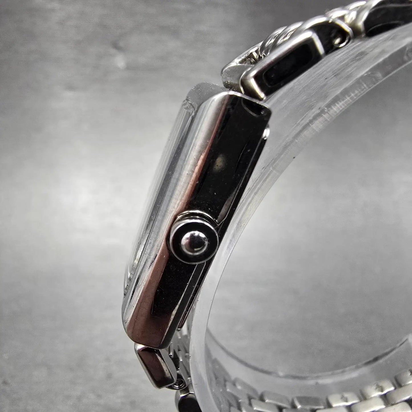 Coach Tank Watch Women 17mm Silver Dial Silver Tone CA.66.7.14.0624 New Battery2