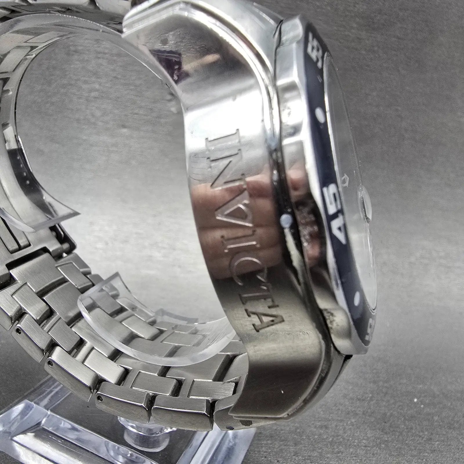 Invicta Pro Diver Chronograph Watch Men 49mm Purple Dial Silver Tone 0070 PARTS5