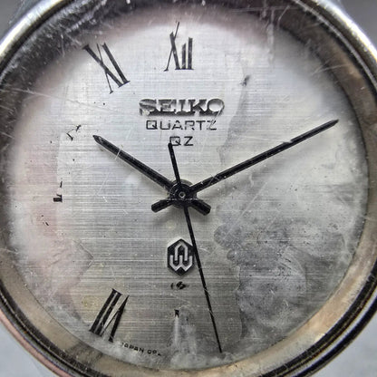 Seiko QZ Watch Men 36mm Silver Dial Silver Tone Round 0920-8000 New Battery VTG1