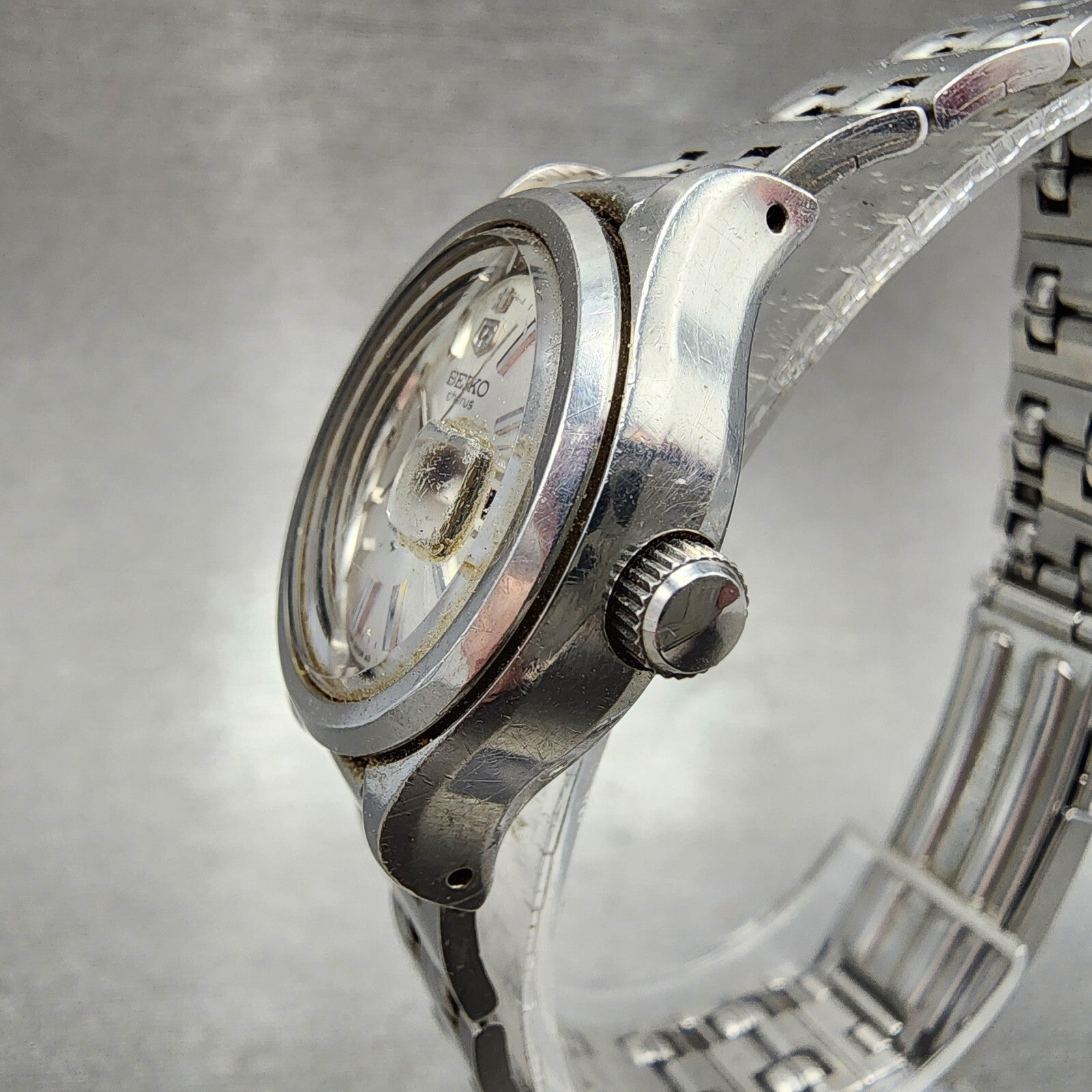 Seiko Chorus Watch Women 25mm Silver Dial Silver Tone Date Manual 21180200 Runs2