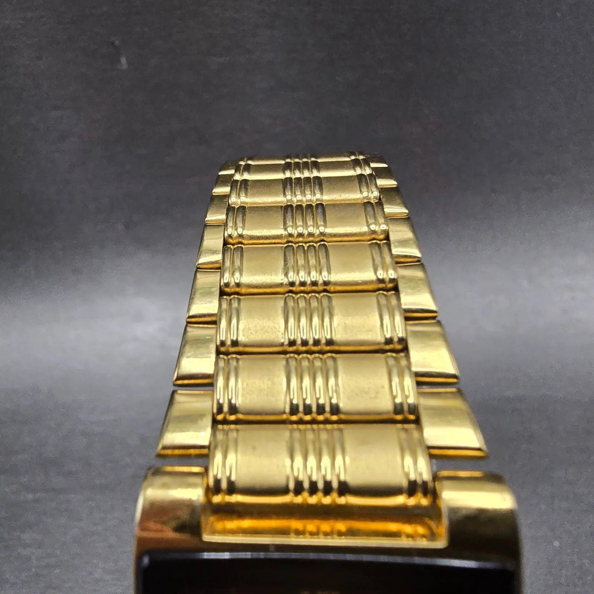 Citizen Tank Watch Men 25mm Black Dial Gold Tone Rectangle 1020-H14231 JP PARTS5