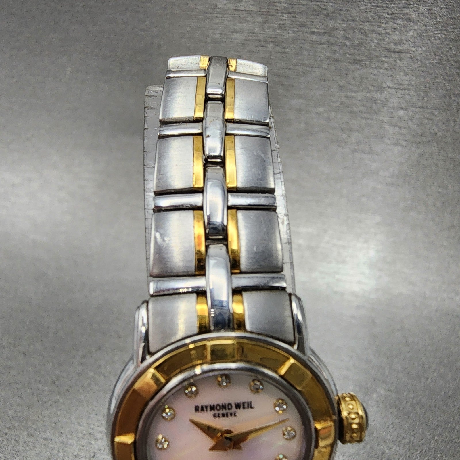 Raymond Weil Parsifal Watch Women 23mm MOP Dial Two Tone 9640 New Battery4