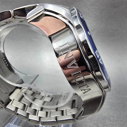 Invicta Pro Diver Watch Men 48mm Blue Dial Silver Tone Daydate 7496 New Battery4
