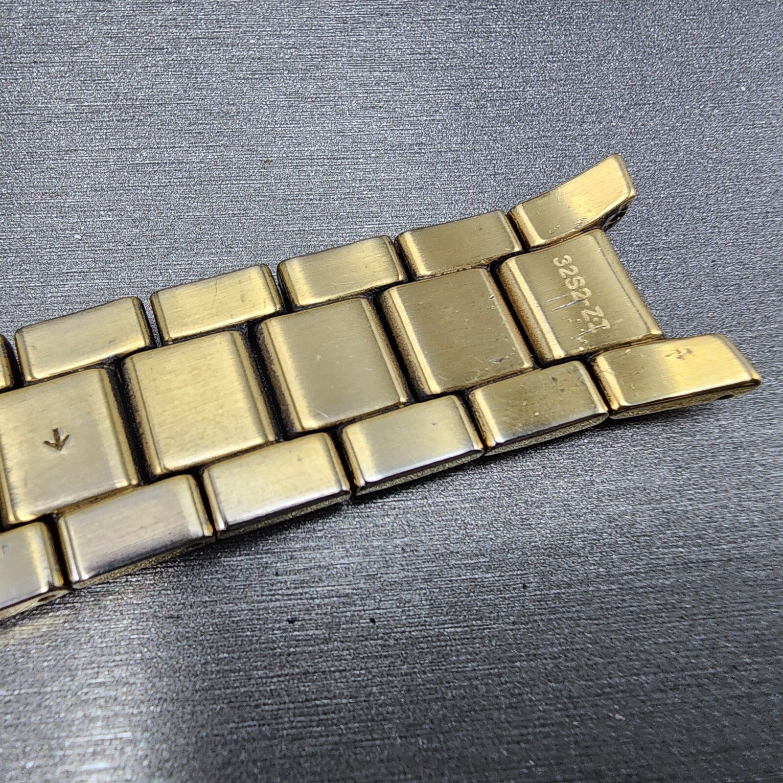 Seiko 32S2ZI Watch Bracelet 21mm Gold Tone Stainless Steel7