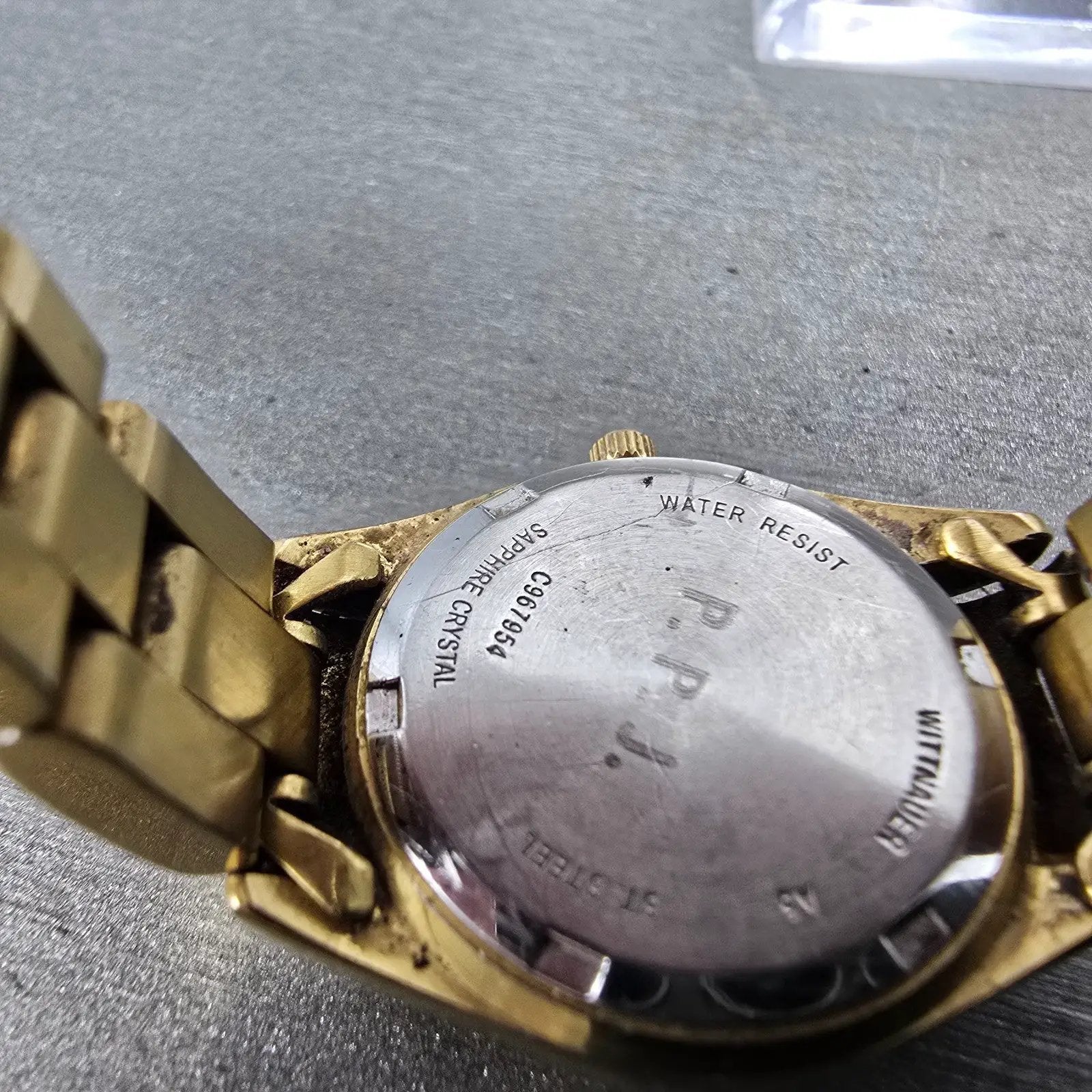 Wittnauer Watch Women 24mm Champagne Dial Gold Tone Date 11P04 New Battery9