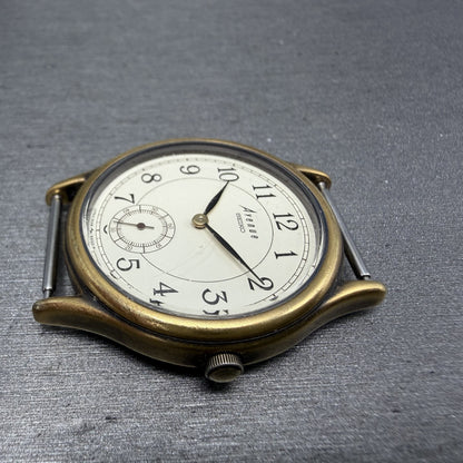Seiko Avenue Watch Men 31mm White Dial Gold Tone Small Seconds 2G28-6130 PARTS6