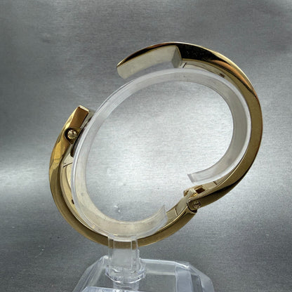 Michael kors Bangle Watch Women 28mm Champagne Dial Gold Tone MK-3497 New Batt6
