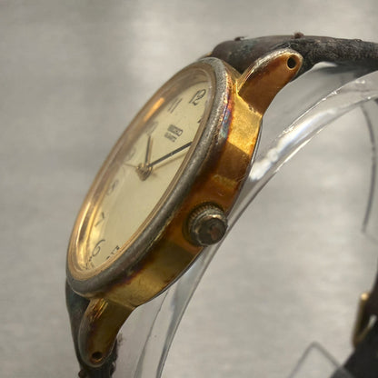Seiko Watch Women 22mm Champagne Dial Gold Tone Oval 7321-5290 New Battery2