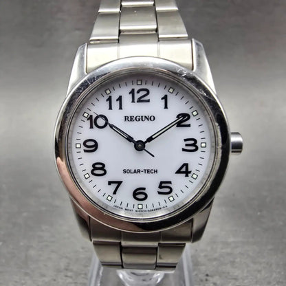 Citizen Reguno Solar Watch Women 30mm White Dial Silver Tone E031-S038090 Runs0