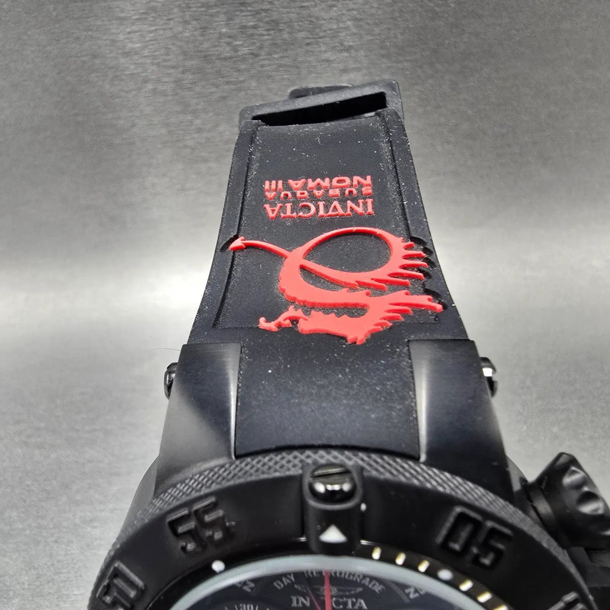 Invicta Subaqua Noma III Chronograph Big Date Watch Men 50mm Black Red New Batt4