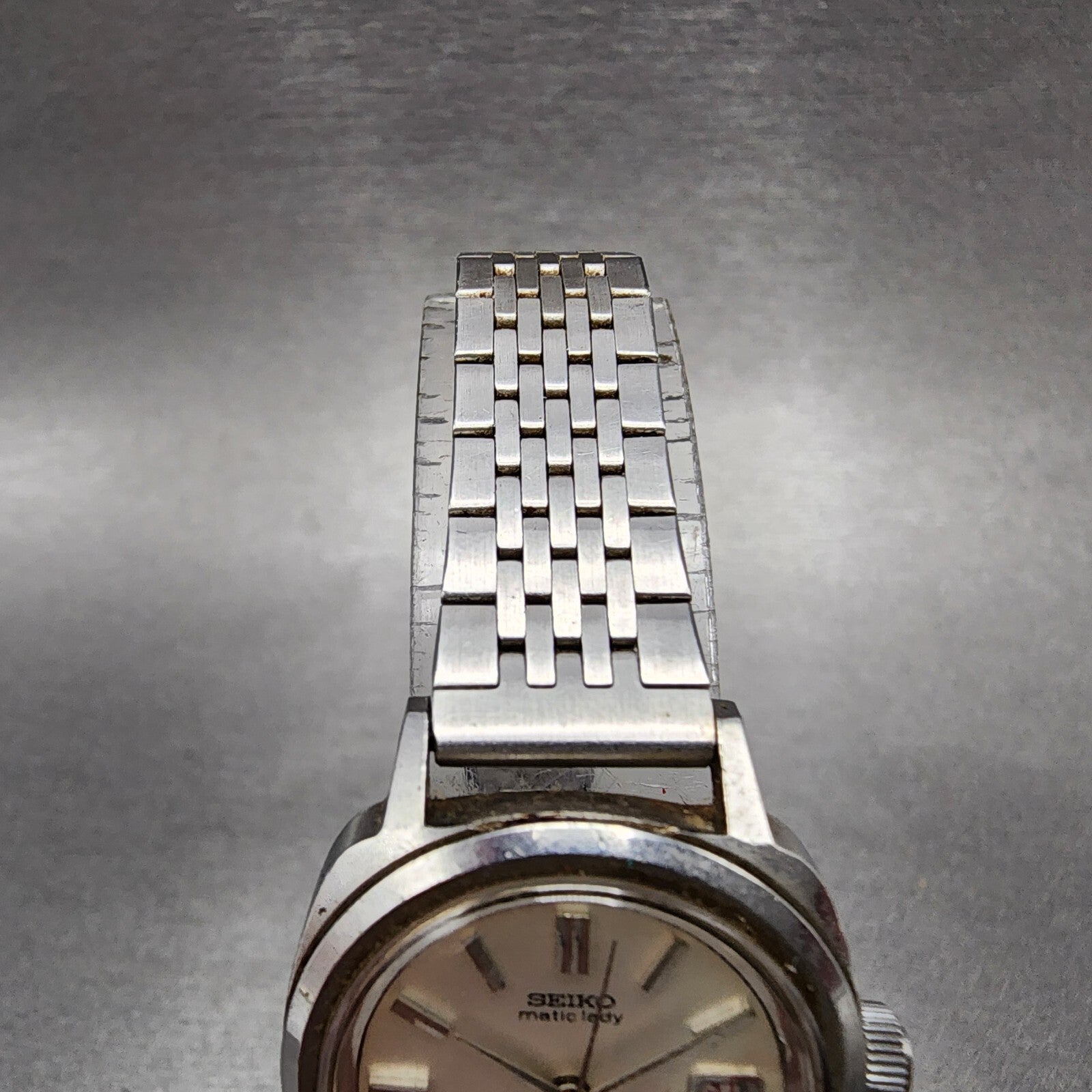 Seiko Maticlady Watch Women 24mm White Dial Steel Date 25173201 PARTS5