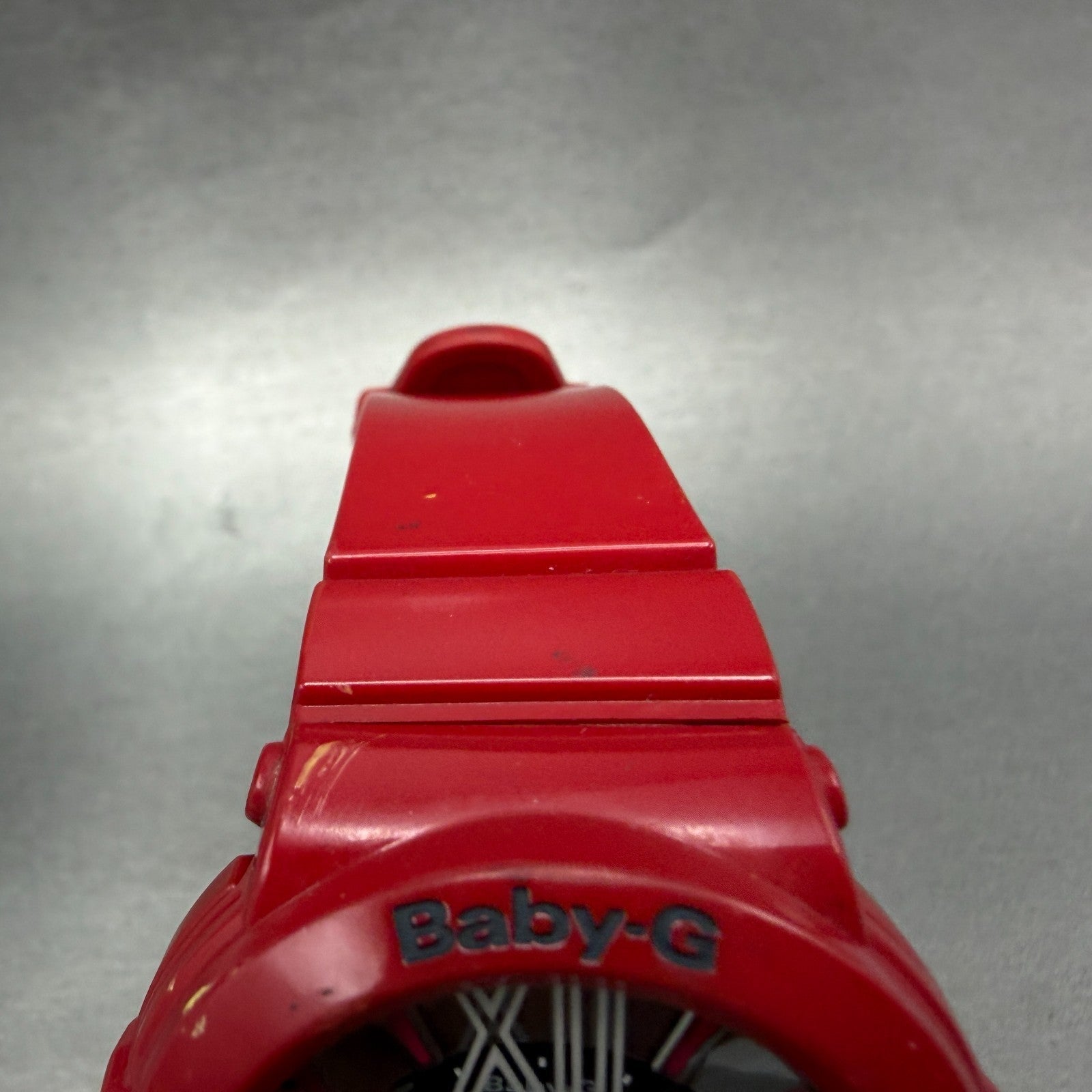 Casio Baby-G Watch Women 43mm Analog Digital Red Tone Alarm Chrono New Batt ABC4