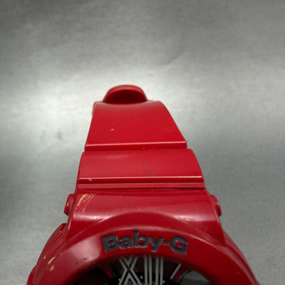 Casio Baby-G Watch Women 43mm Analog Digital Red Tone Alarm Chrono New Batt ABC4