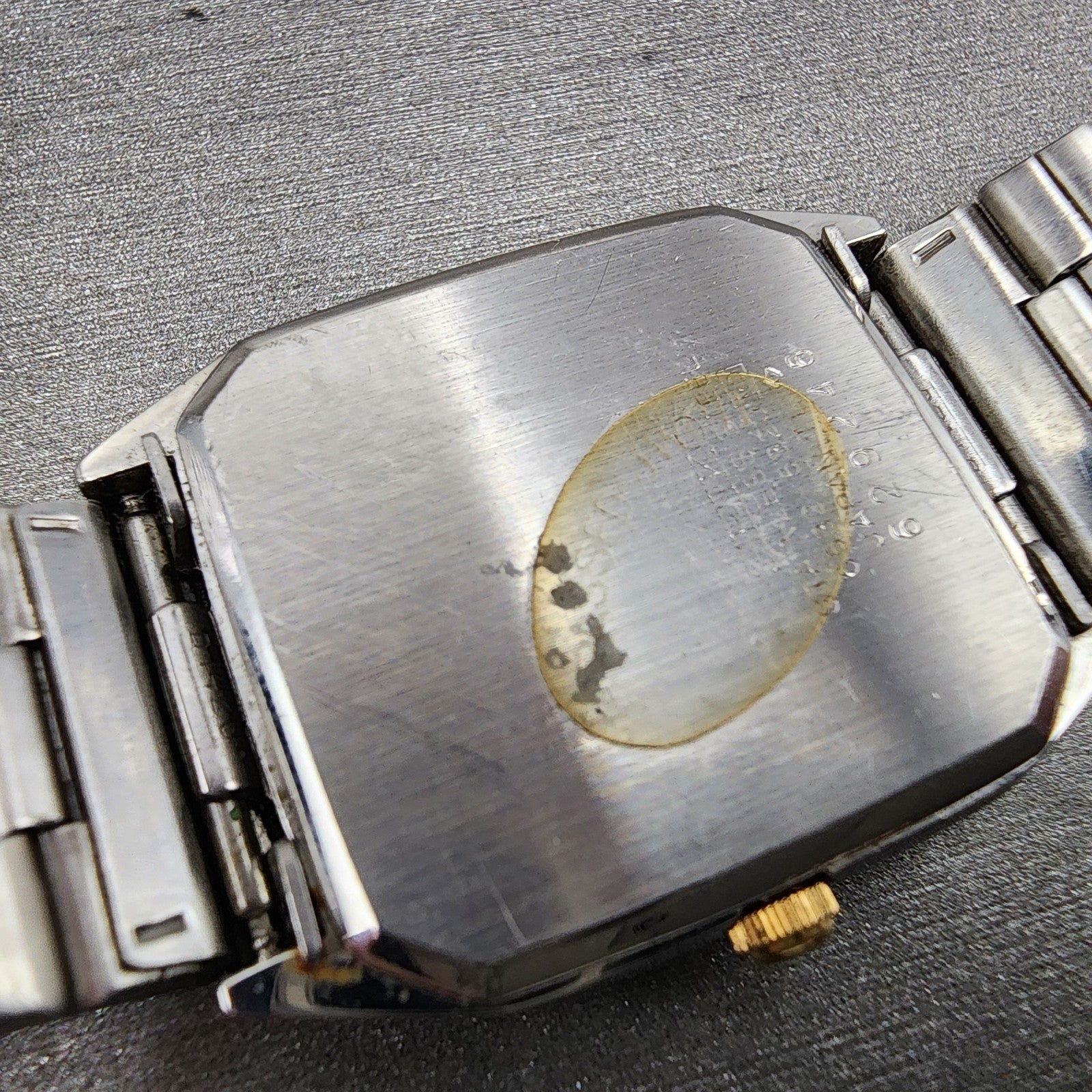 Seiko Watch Men 27mm Silver Dial Two Tone Date Round 65325320 READ! New Battery9