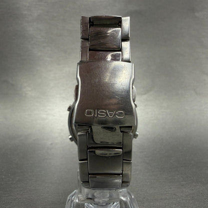 Casio Edifice Watch 38mm Silver Ana Digi Alarm Chrono EFA-110 Round New Battery7