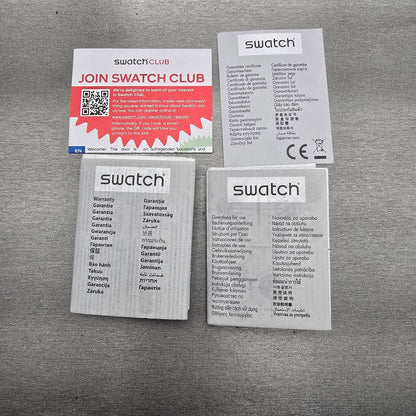 Swatch Skin Chrono KALAHARI Watch Men Tan Dial Brown Case SUYC100 New Battery13