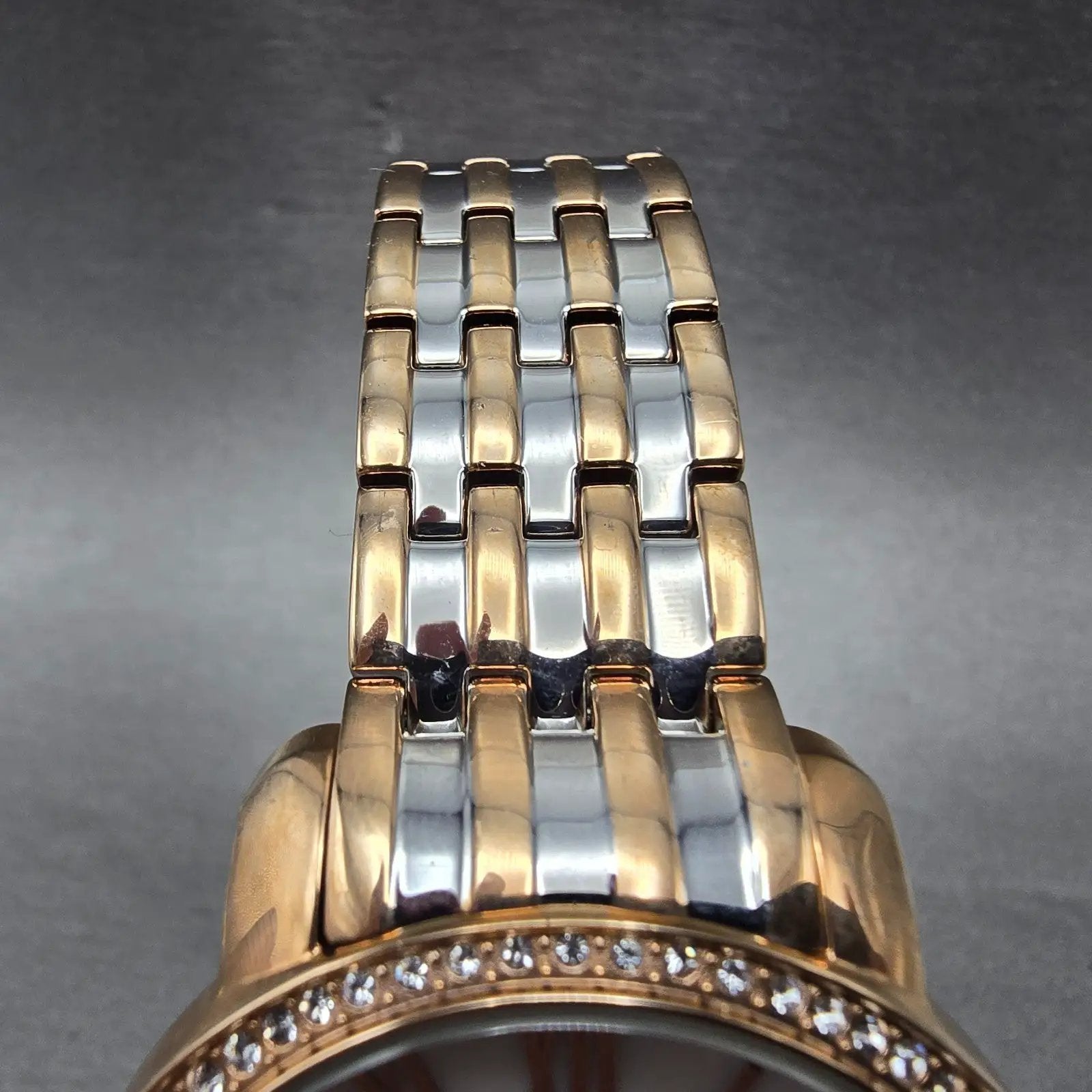 Invicta Angel Watch Women 40mm MOP Dial Two Tone Rose Gold Daydate 15011 New Bat4