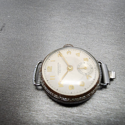 Seiko Chronometer Watch Women 22mm White Dial Silver Tone Manual Wind Runs