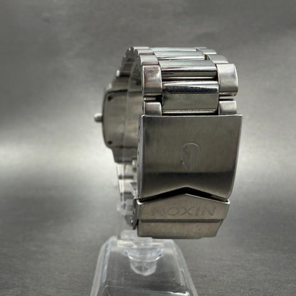 Nixon The Player Watch Men 40mm Black Dial Steel Rectangle New Battery Diamond7