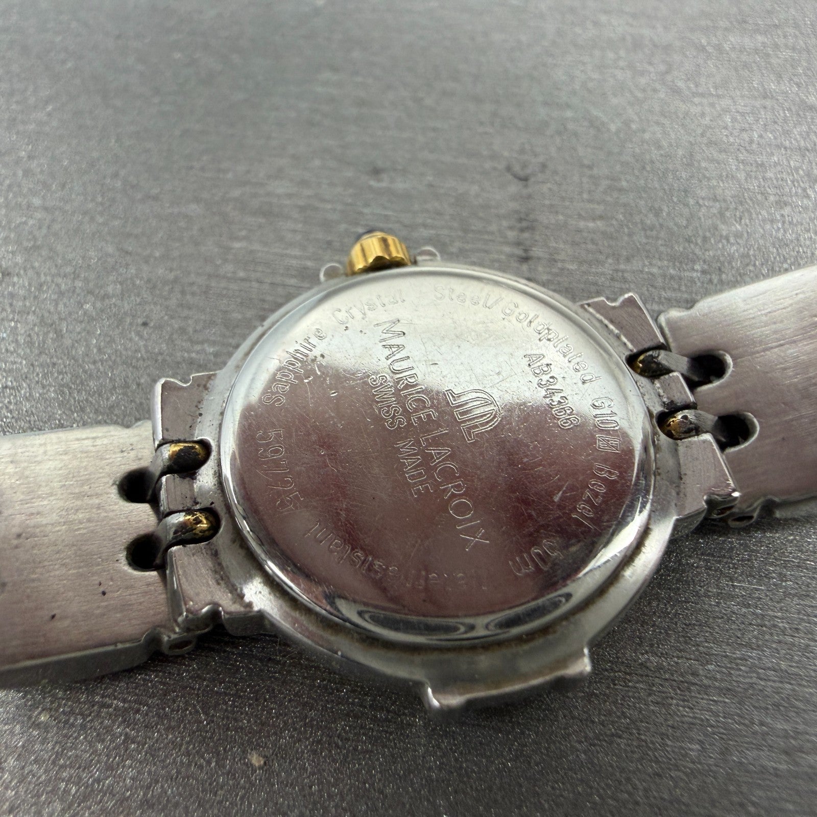 Maurice Lacroix Calypso Watch Women 22mm White Dial Two Tone 59725 New Battery9