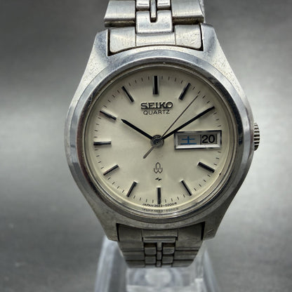 Seiko Watch Women 25mm White Dial Silver Tone Daydate 2623-0170 New Battery1