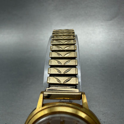 Seiko Chorus Watch Women 29mm Silver Dial Gold Tone Manual 2104-0080 Runs VTG4