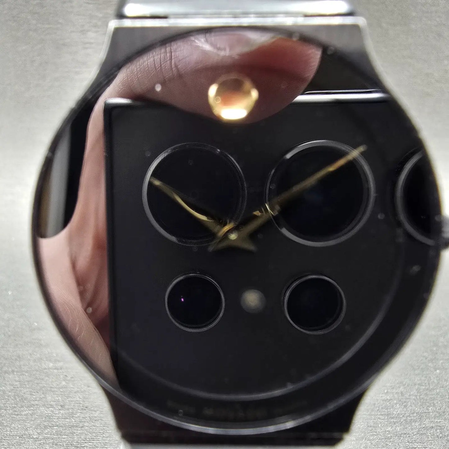 Movado Museum Watch Men 32mm Black Dial Black Tone Round 84-40-880-A PARTS2