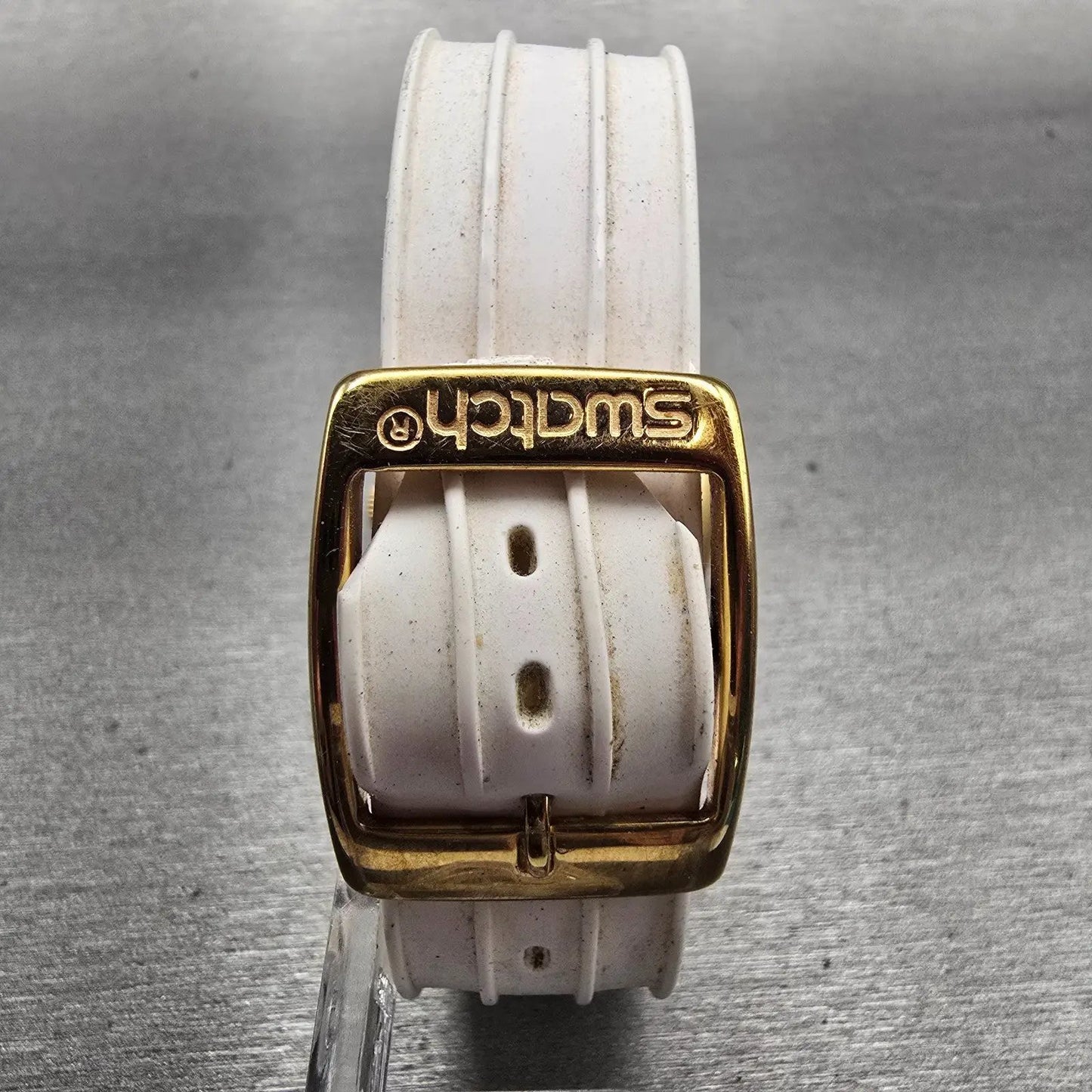 Swatch Irony Fancy Me Watch Women 33mm Gold Dial Rose Gold Date READ!!! New Batt7
