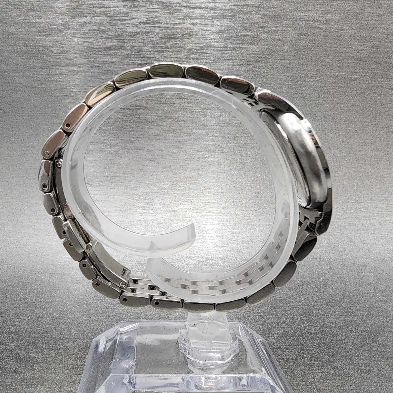Tissot Ring Watch Women 28mm Blue Dial Steel Date Round R420/320 New Batt8