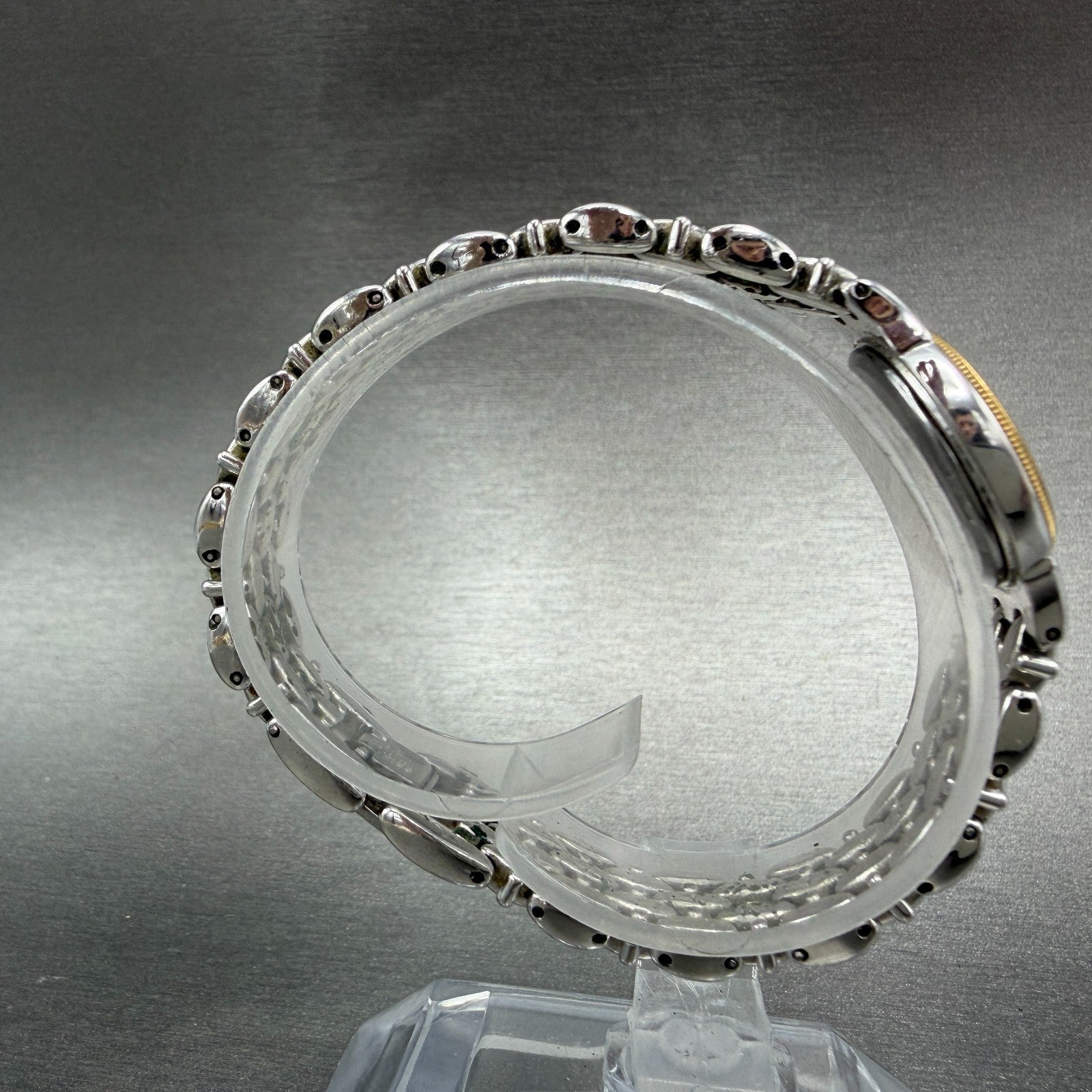 Seiko Belfina Watch Women 21mm White Dial Two Tone Round 1F21-0C70 New BAttery8