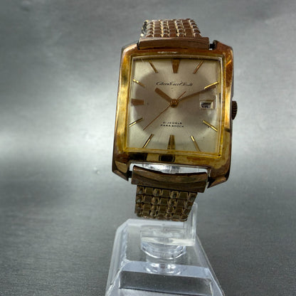 Citizen Excel Date Watch Men 29mm Champagne Dial Gold Plated Manual Wind Runs5