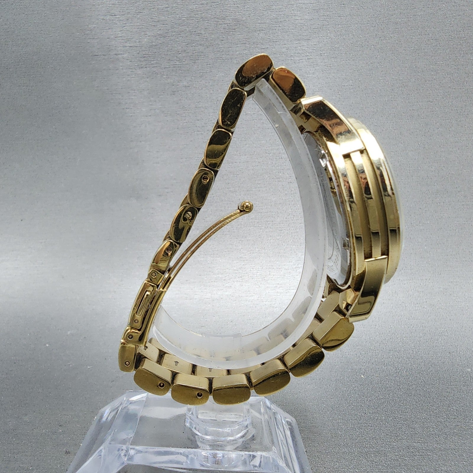 Michael Kors Watch Women 38mm Champagne Dial Gold Tone Date MK-5177 New Battery7