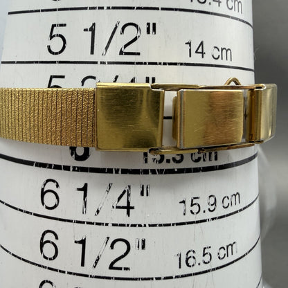 Seiko Watch Women 20mm Black Dial Gold Tone Round 8y21-0029 New Battery IJJOPS9