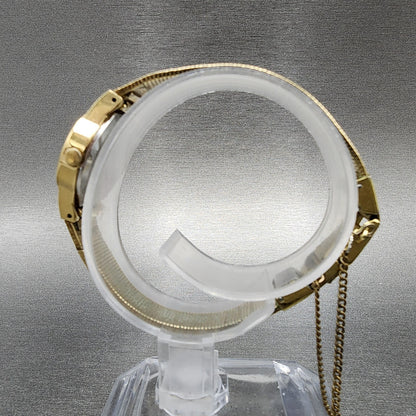 Seiko Watch Women 20mm Cream Dial Gold Tone Oval 23205439 New Battery6